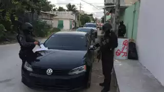 Realizan cateo en delegación Alfredo V. Bonfil de Cancún