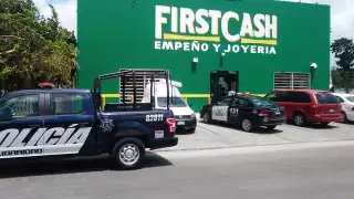 Las autoridades acudieron al lugar del robo en Playa del Carmen