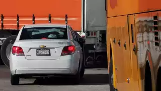 El accidente solamente dejó daños materiales