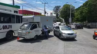 Solamente se registraron daños materiales en el accidente
