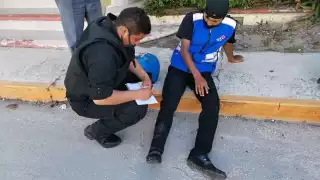 El conductor salió proyectado y tuvo varias lesiones la más grave en su pierna izquierda Foto: Ricardo Jiménez