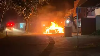 Incendian vehículo de una funcionaria del IMSS de Andara en Chetumal