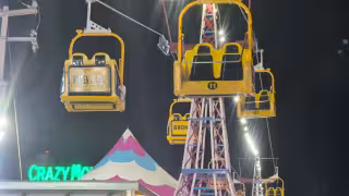 ¡Pánico en la feria de Ciudad del Carmen! Se desprenden asientos de juego mecánico y caen al vacío