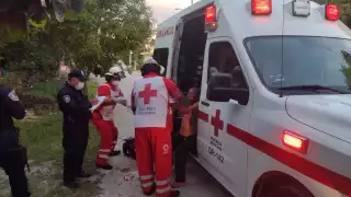 Elementos de la Policía Municipal llegaron al lugar de los hechos para tomar conocimiento de lo sucedido