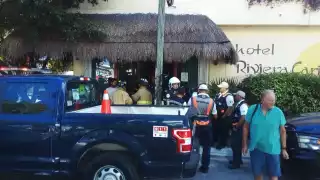 El empleado resultó con quemaduras, pero no fue trasladado al hospital