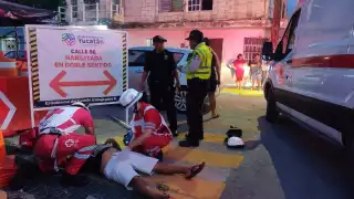 Pese al aparatoso accidente, no se requirió su traslado a un hospital