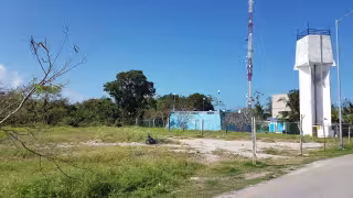 Uno de los terrenos invadidos en Puerto Aventuras