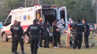 Menor de edad fue trasladado en helicóptero a un hospital de Tizimín