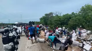 La policía no pudo evitar la rapiña