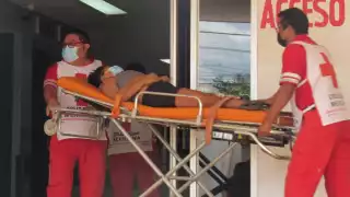 La mujer presentó varias quemaduras en el cuerpo