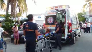 El hombre fue trasladado a un hospital tras presentar fracturas
