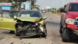 Pese al fuerte encontronazo no hubo lesionados