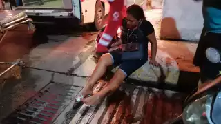 Fue trasladada al Instituto Mexicano del Seguro Social del (IMSS) en la colonia Centro. Foto: Ricardo Jiménez.