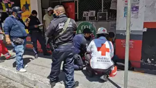 El Gato fue valorado por personal de la Cruz Roja en el lugar