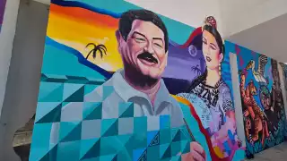 Artistas Oaxaqueños crean histórico mural en Champotón en honor a Miguel Sabido Góngora