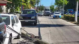 Detienen a trailero por causar destrozos en la Colonia Pallas de Ciudad del Carmen