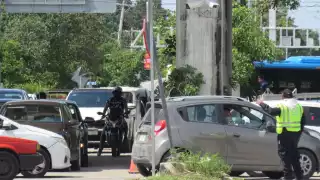 Los trabajos causaron tráfico en el Periférico de Mérida