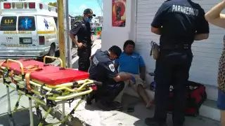 El motociclista fue trasladado al hospital O' Horan