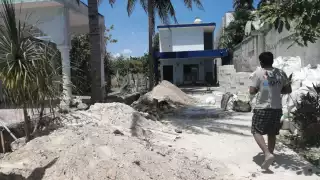 Uno de los albañiles fue trasladado al hospital