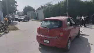 La mujer sufrió lesiones en la pantorrilla derecha