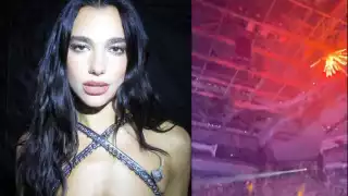 Dua Lipa informó que los fuegos artificiales no eran parte de su show, para luego trascender que fueron fanáticos quienes los llevaron a su conciento en Canadá