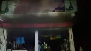 Elementos informaron que hay indicios para pensar que este incendio fue ocasionado. Foto: Julio Javier Mena