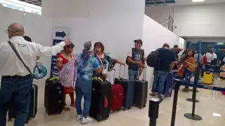 Los vuelos salieron con hasta una hora de retraso en el aeropuerto de Mérida