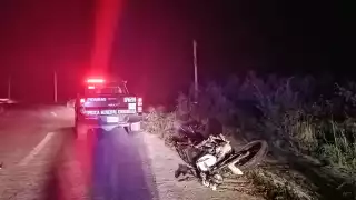 Joven alcoholizado derrapa en su motocicleta en la carretera a Chelem puerto, Yucatán