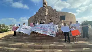 La manifestación se realizó en el Monumento a la Patria, en la ciudad de Mérida