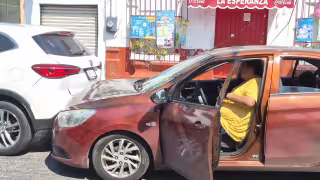 Fuerte choque en Ciudad del Carmen deja daños y caos vial en pleno cruce de la colonia Tecolutla