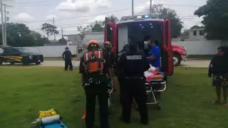 Paramédicos atendieron a la menor de Valladolid