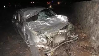 La vaca falleció tras el fuerte impacto del auto