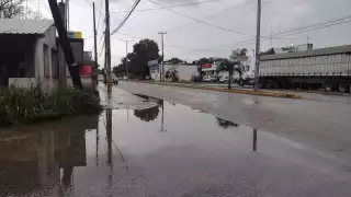 Algunas calles del municipio de Felipe Carrillo Puerto, en Quintana Roo, lucieron con acumulación de agua de lluvia este 30 de mayo