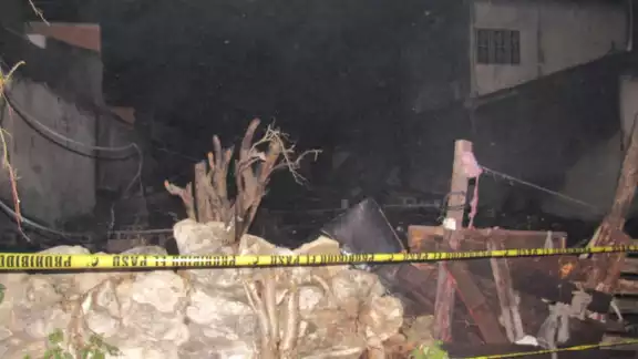 Así quedó la vivienda luego del incendio Así quedó la vivienda luego del incendio