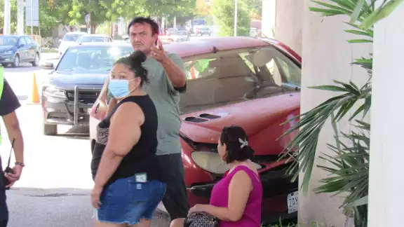 Al lugar llegaron elementos de tránsito de la Secretaría de Seguridad Pública (SSP) Yucatán Al lugar llegaron elementos de tránsito de la Secretaría de Seguridad Pública (SSP) Yucatán