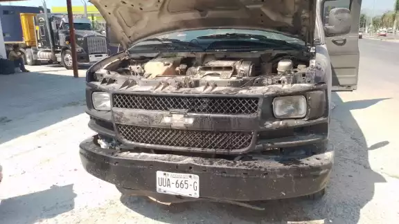 El incendio fue sofocado por empleados de una gasolinera