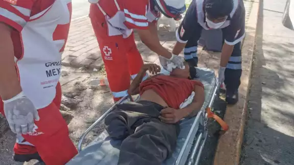 El indigente conocido como 'lagrimitas' convulsionó en la Colonia Francisco I Madero.