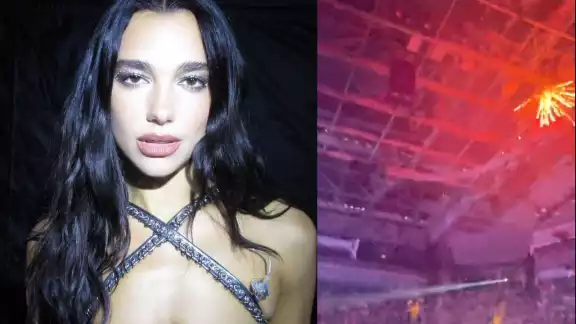Dua Lipa informó que los fuegos artificiales no eran parte de su show, para luego trascender que fueron fanáticos quienes los llevaron a su conciento en Canadá
