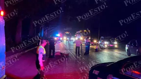 La persona quedó tendida en el asfalto. Foto: Por Esto!