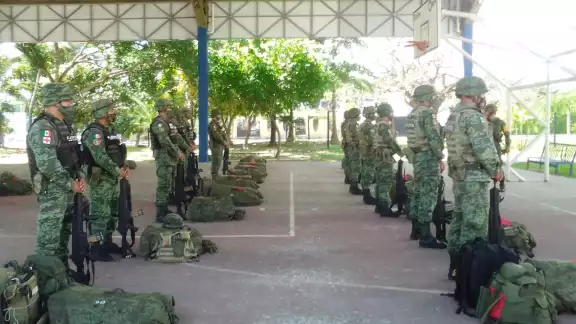 Los elementos de la Sedena participarán en las labores de seguridad en Playa del Carmen Los elementos de la Sedena participarán en las labores de seguridad en Playa del Carmen