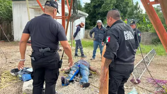 El hombre fue trasladado al IMSS de Tizimín El hombre fue trasladado al IMSS de Tizimín