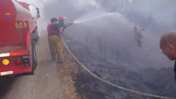 Bomberos sofocan incendio de maleza en carretera Escárcega – Villahermosa Bomberos sofocan incendio de maleza en carretera Escárcega – Villahermosa