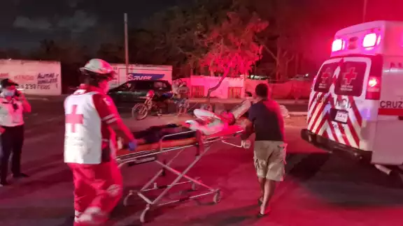 El choque ocurrió entre un motociclista y un ciclista
