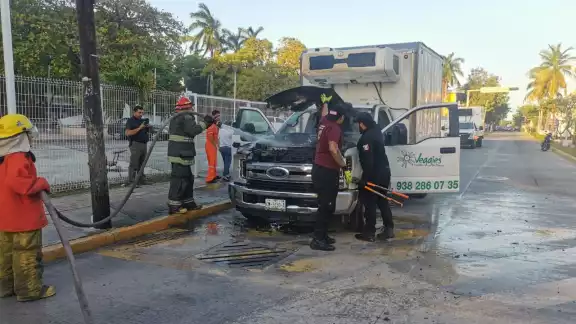 El cuerpo de Bomberos y Protección Civil lograron sofocar el fuego El cuerpo de Bomberos y Protección Civil lograron sofocar el fuego