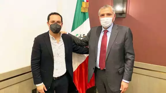 El secretario de Gobernación se reunió con Vila en CDMX El secretario de Gobernación se reunió con Vila en CDMX