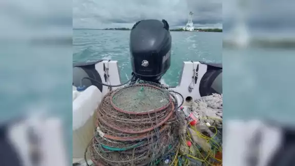 Las redes y trampas retiradas en Chetumal quedaron bajo el resguardo de la Semar en la capital de Quintana Roo Las redes y trampas retiradas en Chetumal quedaron bajo el resguardo de la Semar en la capital de Quintana Roo