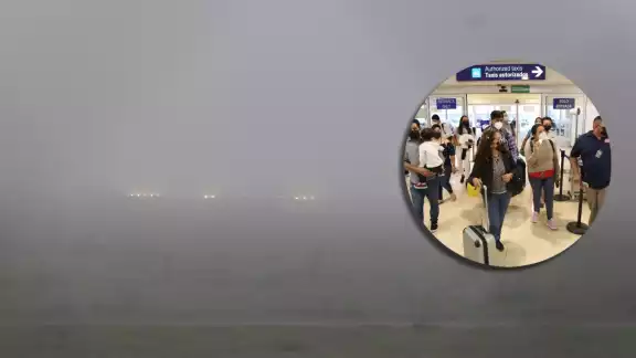 La neblina causó que los pasajeros de los diversos vuelos con atraso esperaran información de sus aerolíneas sobre sus salidas desde Mérida