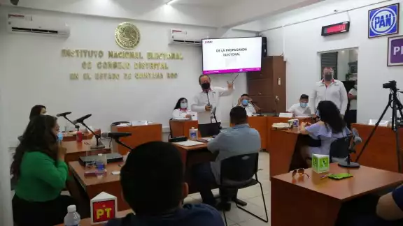 La junta Distrital 02 del Instituto Nacional Electoral