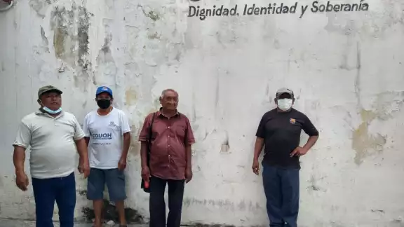 Los agraviados señalan que la directiva del Consejo Ejidal de Dzonot Carretero causó destrozos en su terreno Los agraviados señalan que la directiva del Consejo Ejidal de Dzonot Carretero causó destrozos en su terreno