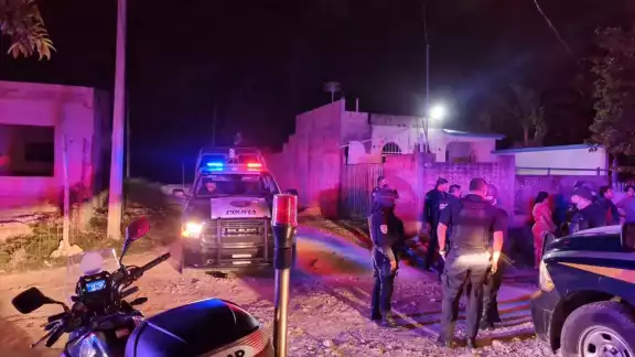 Las autoridades aseguraron la zona para iniciar con las indagatorias
